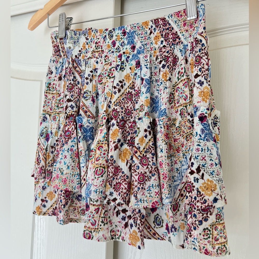 NWT Raga Mini Peplum Ruffled Flowy Boho Skirt - Picture 4 of 8